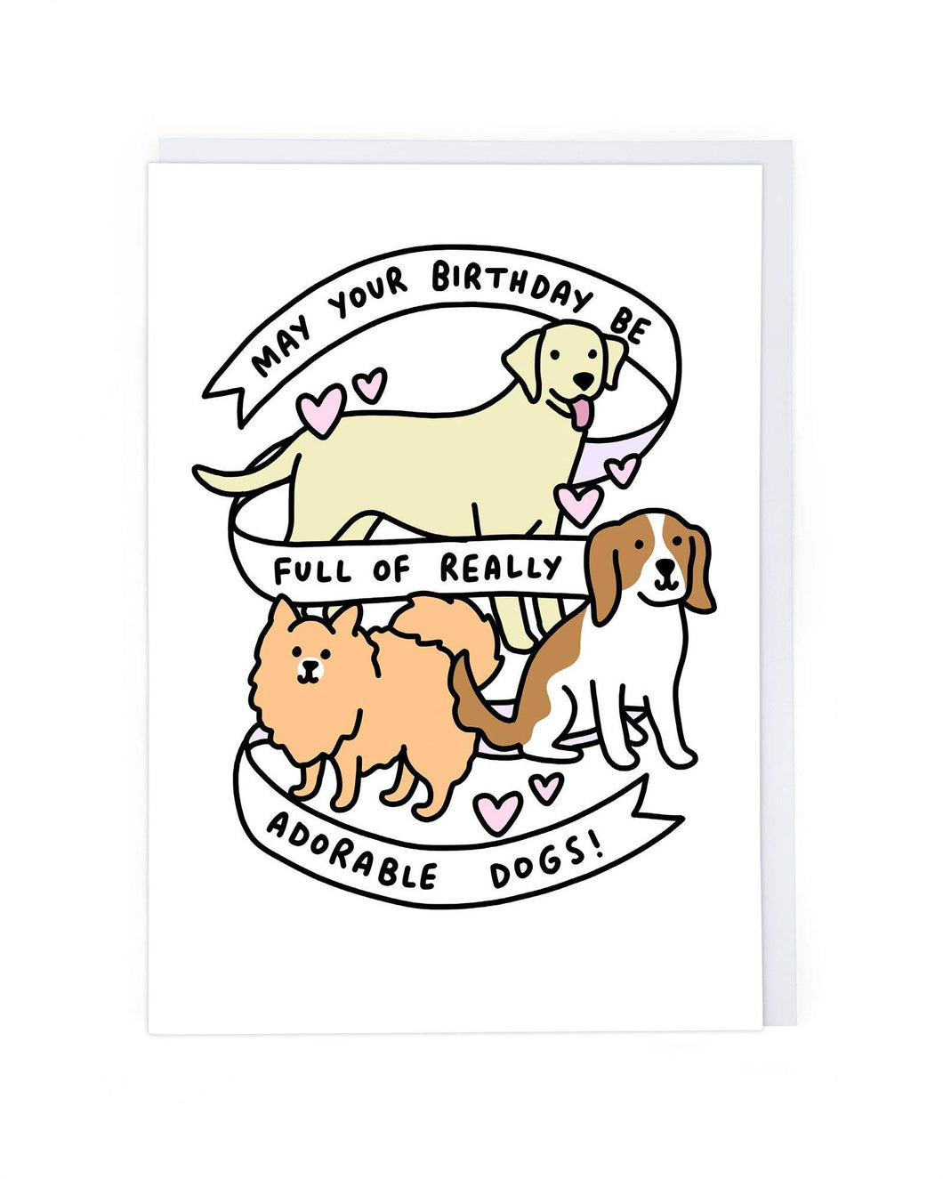 Adorable Dogs Birthday Greetings  Card