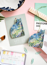 Load image into Gallery viewer, Purr Renoir Wooden Arty Cat Hanging Decoration
