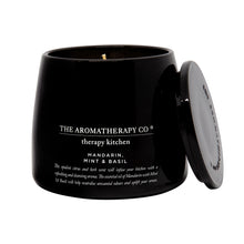 Load image into Gallery viewer, The Aromatherapy Co. Therapy Kitchen Candle Mandarin Mint and Basil
