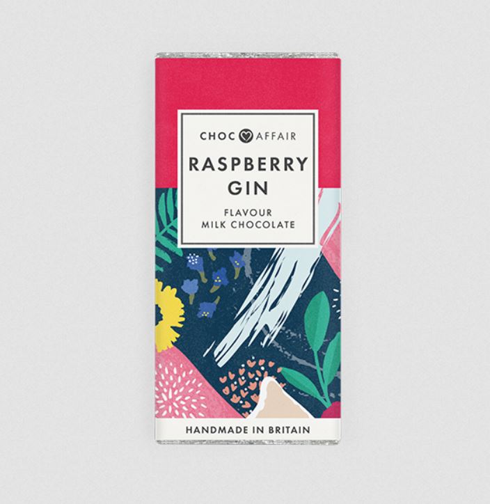 Raspberry Gin Milk Chocolate Bar