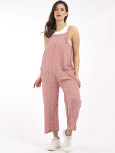 Load image into Gallery viewer, Sugar Poppy Pinstripe Cotton Dungarees

